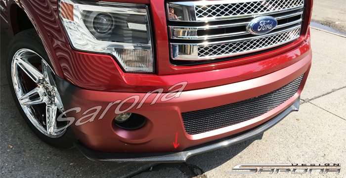 Custom Ford F-150  Truck Front Add-on Lip (2009 - 2014) - $690.00 (Part #FD-017-FA)